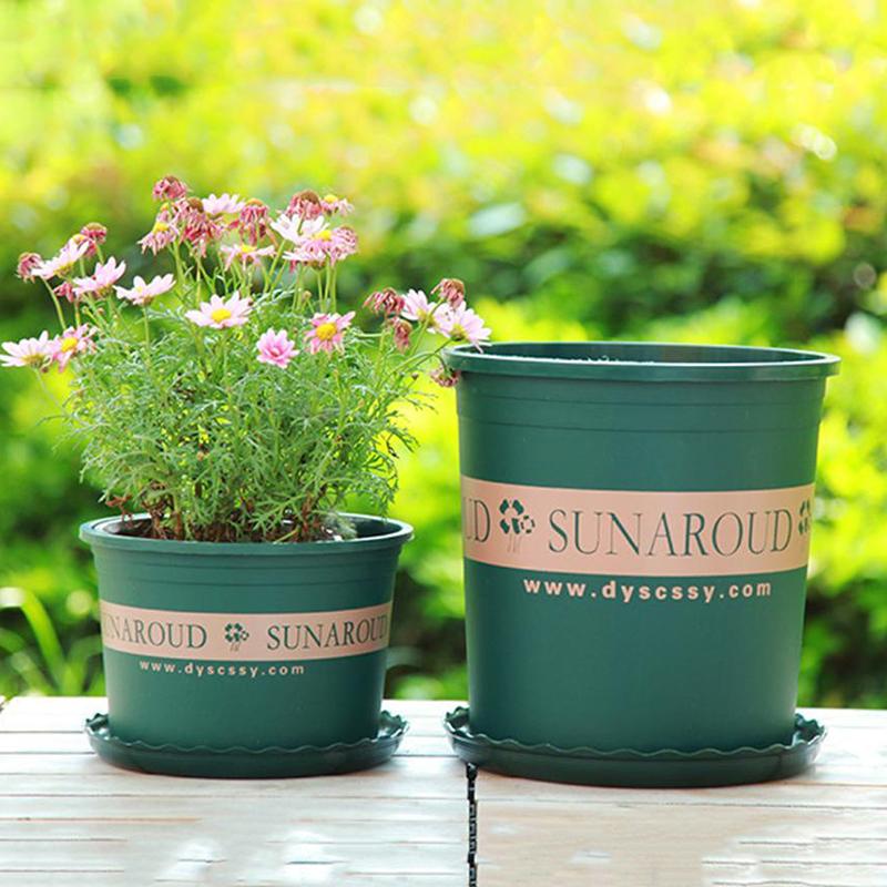 4 Rozmiary Dostępne/Donica Galonowa Okrągła/Zagęszczona Zielona Doniczka do Kontroli Korzeni/Donica z Żywicy Plastikowej/Donica Ogrodowa na Balkon