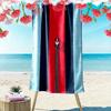 Martini Racing Print Beach Towel, Large Soft Quick Dry Towel for Beach Camping Swimming