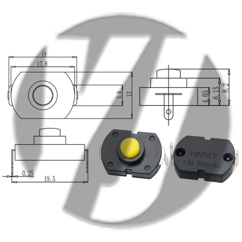 12x12 LED Flashlight Desk Lamp with Self-Locking Power Switch