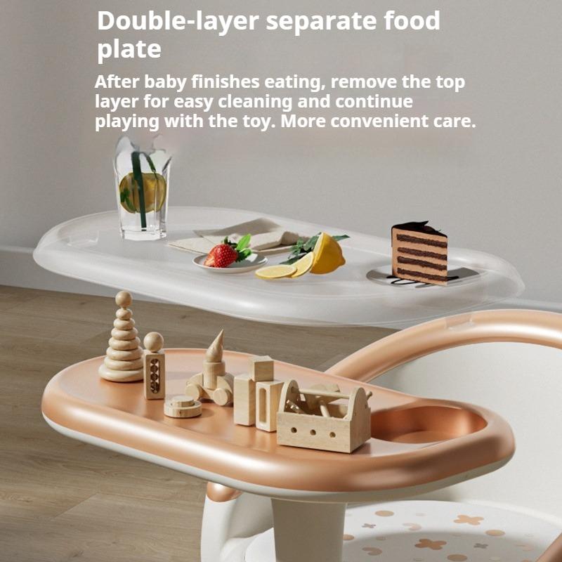 Children's Dining Chair Baby Eating Chair Baby Multi-functional Seat Family Small Dining Chair Bench Back Eating Table
