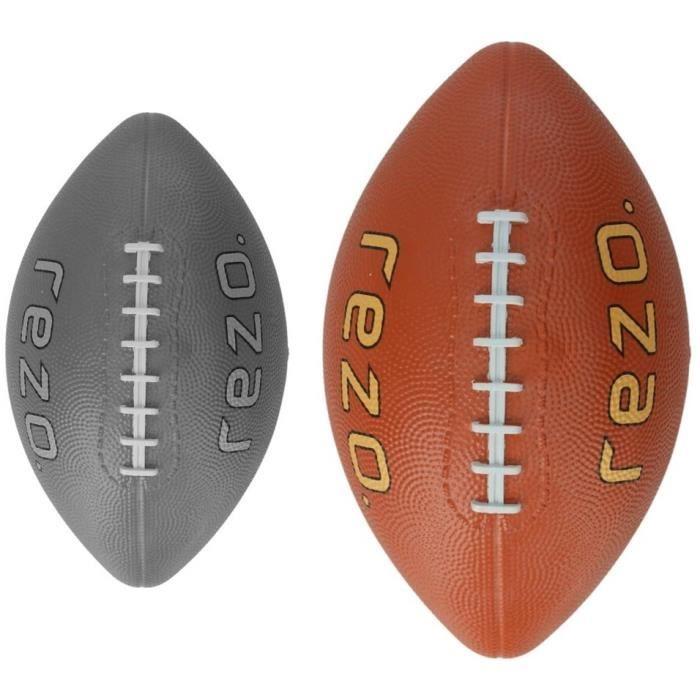 Ballon de football américain - REZO - Caoutchouc - Taille 6 - Marron - Résistant et polyvalent