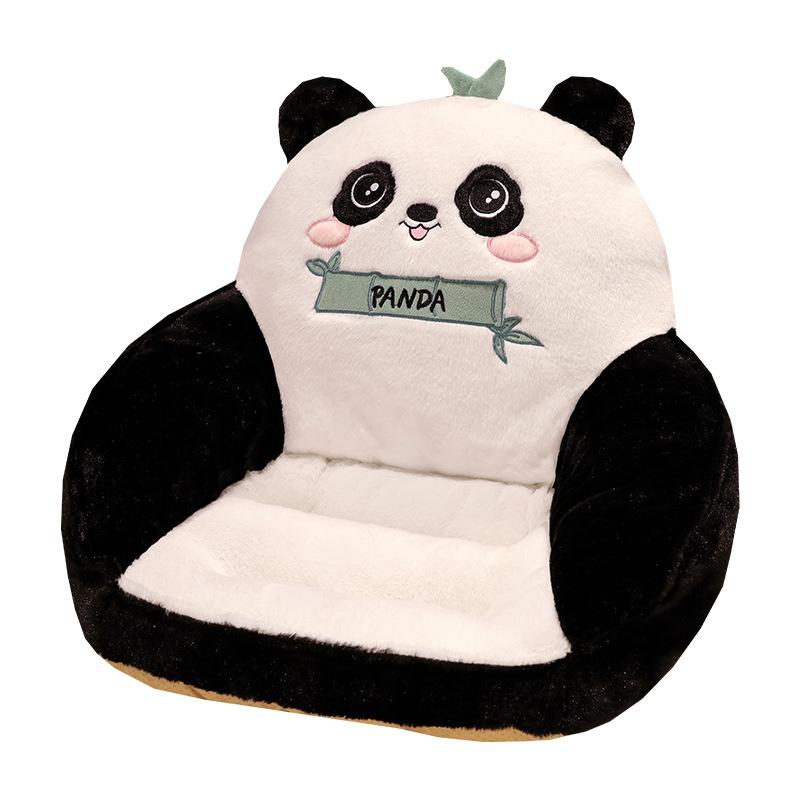 Uroczy Kot Jesień i Zima Pogrubiona Poduszka na Siedzisko Tatami Leniwa Zintegrowana Poduszka pod Pośladki Kreskówkowy Panda Biurowy Podpieracz Lędźwiowy