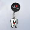 New Medical Style Badge Reel Nurse Workers Enfermera ID Holder Retractable Name Card Holder Accessory