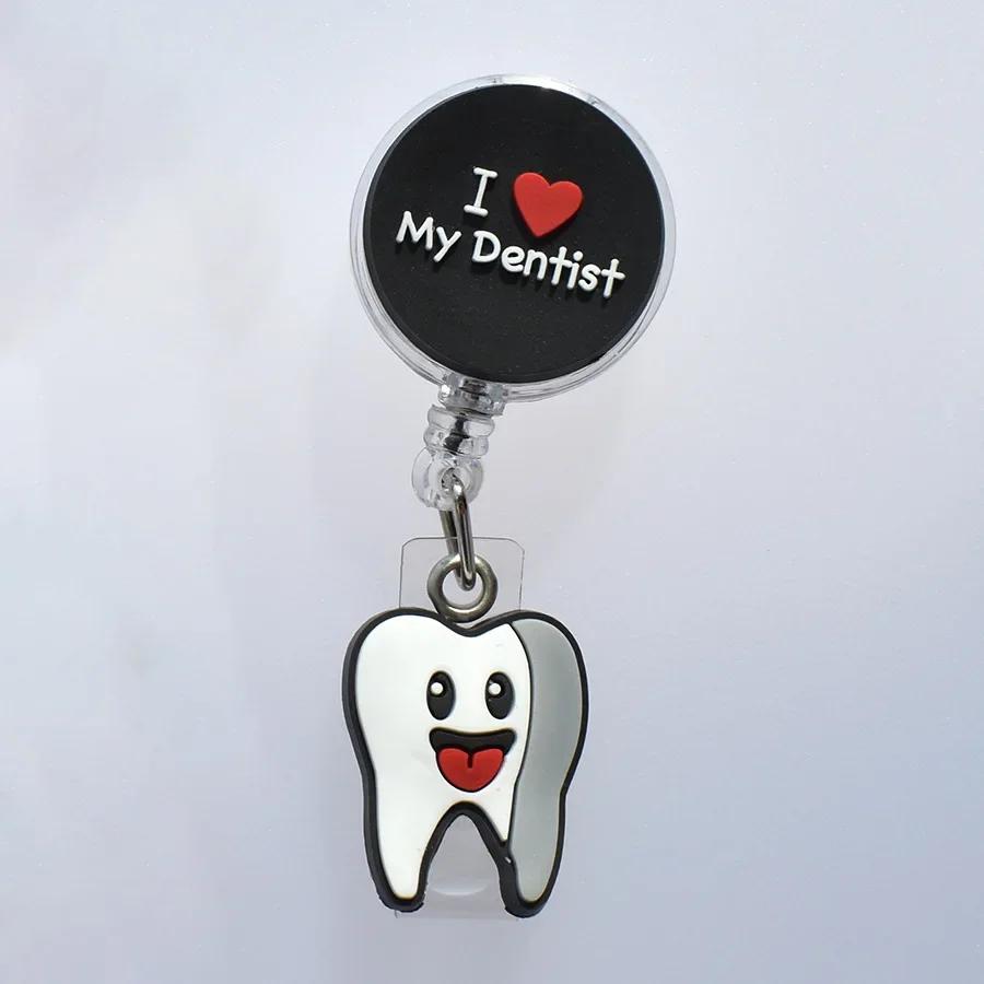 New Medical Style Badge Reel Nurse Workers Enfermera ID Holder Retractable Name Card Holder Accessory