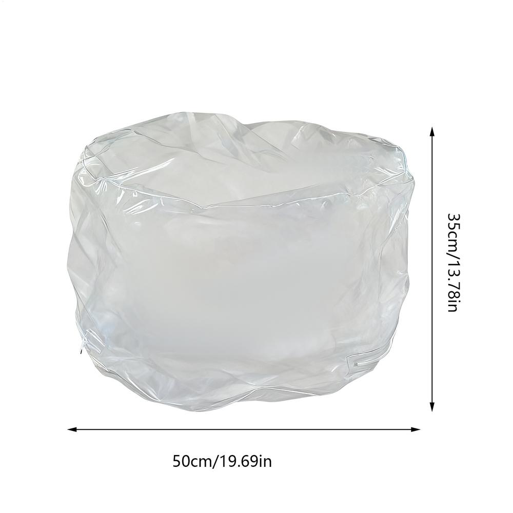 

Clear Animal Storage Chair Plush Bean Bag Seat Waterproof Cover Organizer Bag for Kids Playroom Bedroom Playroom Nursery чистый