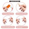 8 Pcs/Set Ring Size Adjuster Mat Transparent Invisible Non-irritation Reusable Soft Anti-slip Different Sizes Ring Size Reducer Mat Ring Guard