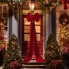 Christmas Tree Topper Bow Large Reusable Ornament Giant Christmas Bow For Tree For Indoor Home Door Front Staircase Fence