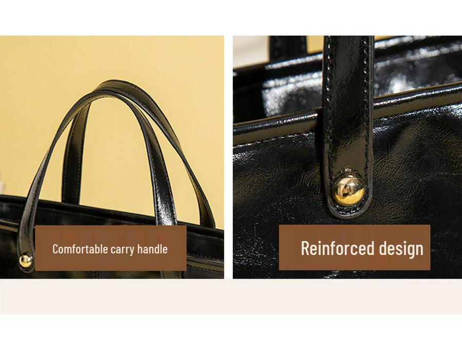 Women's 2025 Fashion Retro Shoulder Bag - Large Capacity Tote and Simple Crossbody