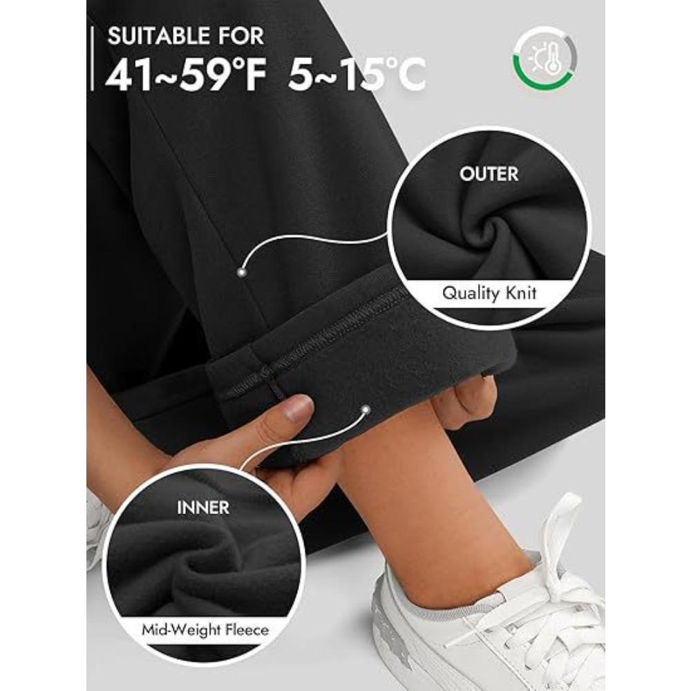Women’s sports trousers, casual outerwear, loose-fitting straight-leg trousers for commuting