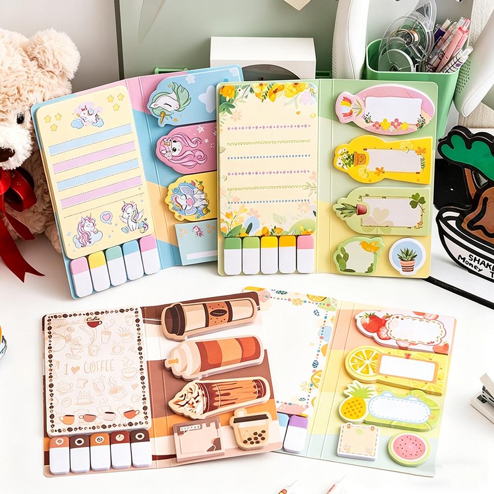 Scrapbooking Sticky Notes Cute Adhesive Stickers Journal Decoration Stickers Lovely Classification Marking Labels For Notes