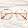 Fashion TR90 Anti Blue Light Glasses Women Ultralight Round Reading Optical Computer Eyewear 0 to +6 0