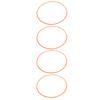 4 Pcs 20 Inch Wheel Rim Protector Orange Full Protection Self Adhesive Scratch Resistant Decorative Wheel Rim Ring