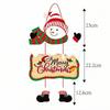 Santa Claus Christmas Hanging Flag Snowman Door Decor 2025 Door Sign Pendant  Party Decor