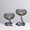 Nordic Retro Iron Art Candle Holder - Living Room and Dining Table Decor
