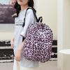 Schoolbag Retro College Style Junior High School Students Large Capacity 1011 New Leopard Print Trend Versatile Ridge Backpack
