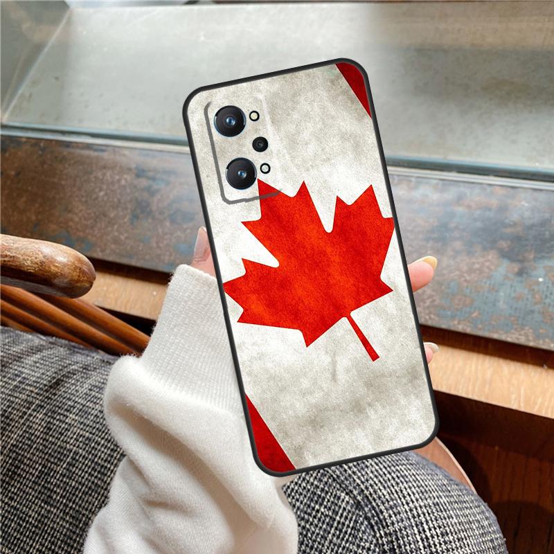 Canada Canadian Flag Case For Realme 12 Pro Plus 11 13 14 C63 C61 C55 C51 C53 C25 C65 C67 C71 C75 GT6 GT7 15 Pro