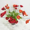 Sentire Fiore decorativo Casa Decorazione matrimonio Fiore artificiale Fiore artificiale Fiore di papavero artificiale