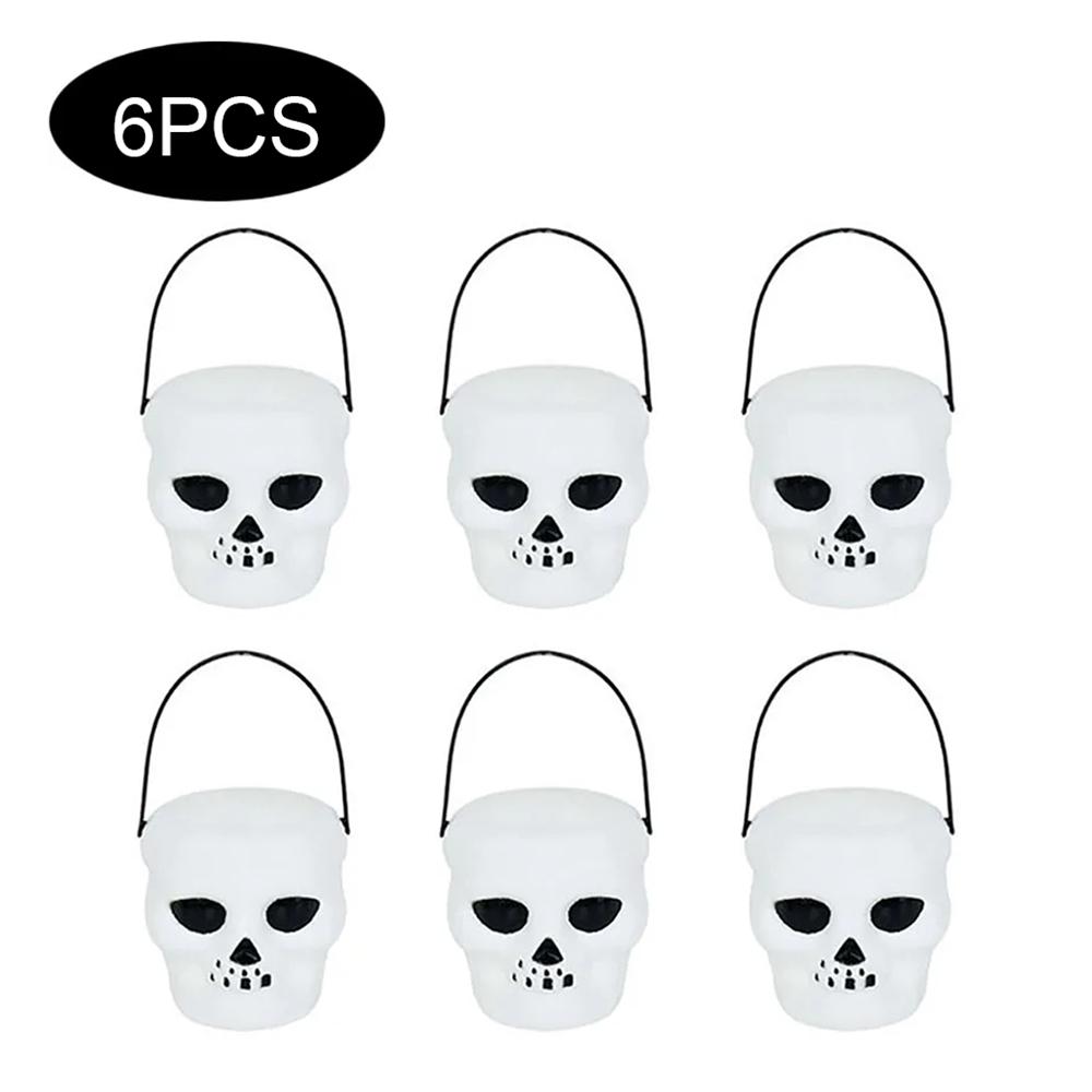 Halloween Witch Cauldron Decoration,Mini Black Plastic Witches Cauldron,Pumpkin Treat Bucket,Candy Basket,Trick Or Treat