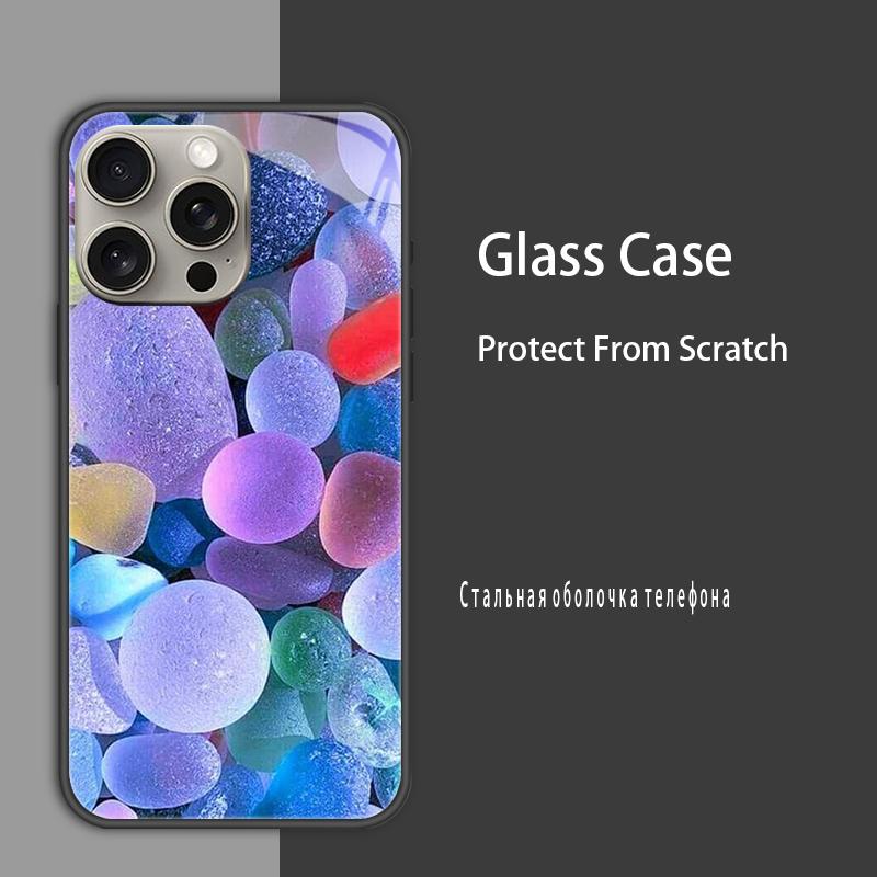 Für iPhone 15 15Pro Max Plus Hülle Abdeckung Hartglas Hülle Hartschale Bumper Für iPhone 14 Pro 14 Plus 14Pro Max Schutzhülle