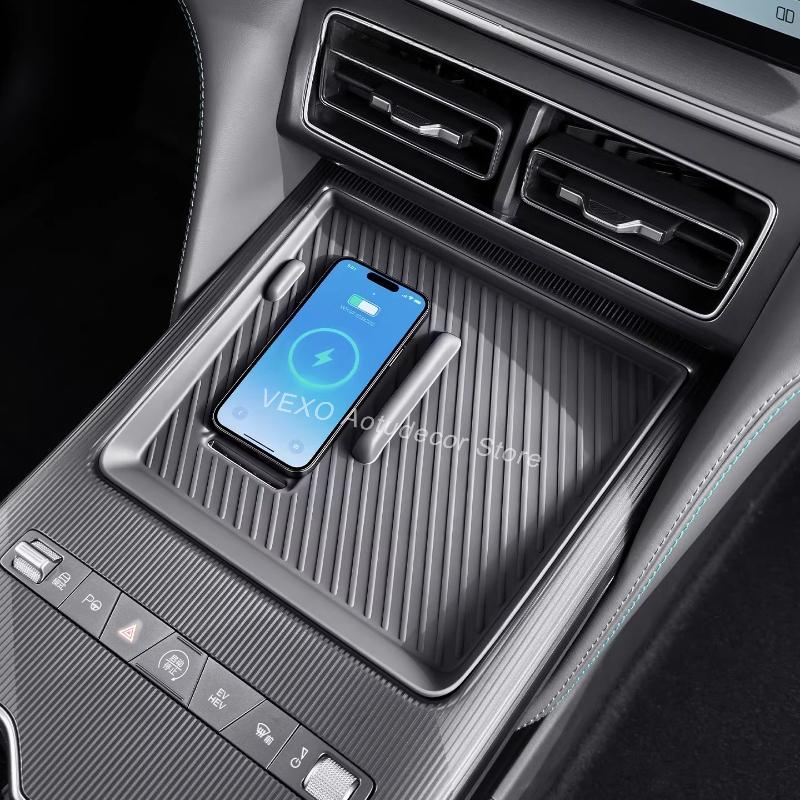For BYD Song L DM-i 2026-2024 Wireless Charging Silicone Pad Center Protective Phone Holder Mat Interior Modificed Accessories