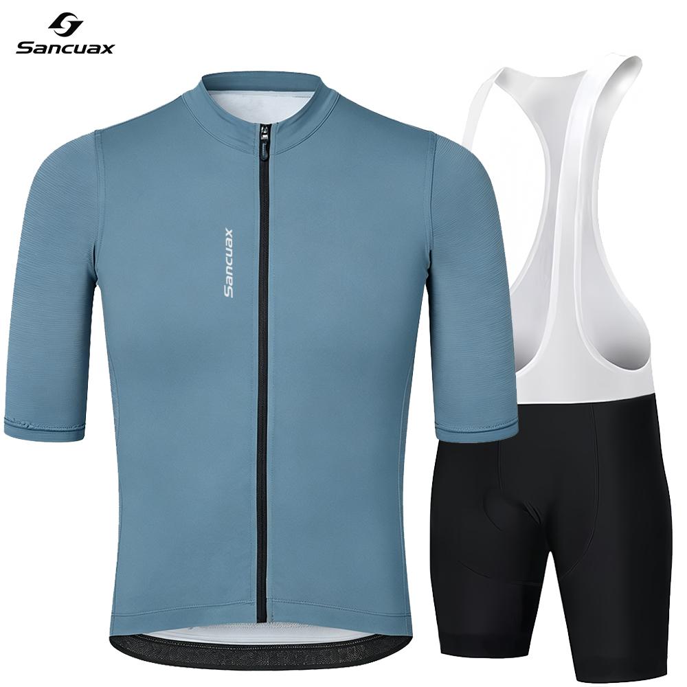 Men's Bicycle Short-Sleeved Shorts Suits Breathable Quick Dry Road Bike Clothing with Pockets 2026 Summer Breathable Cycling Suit Set