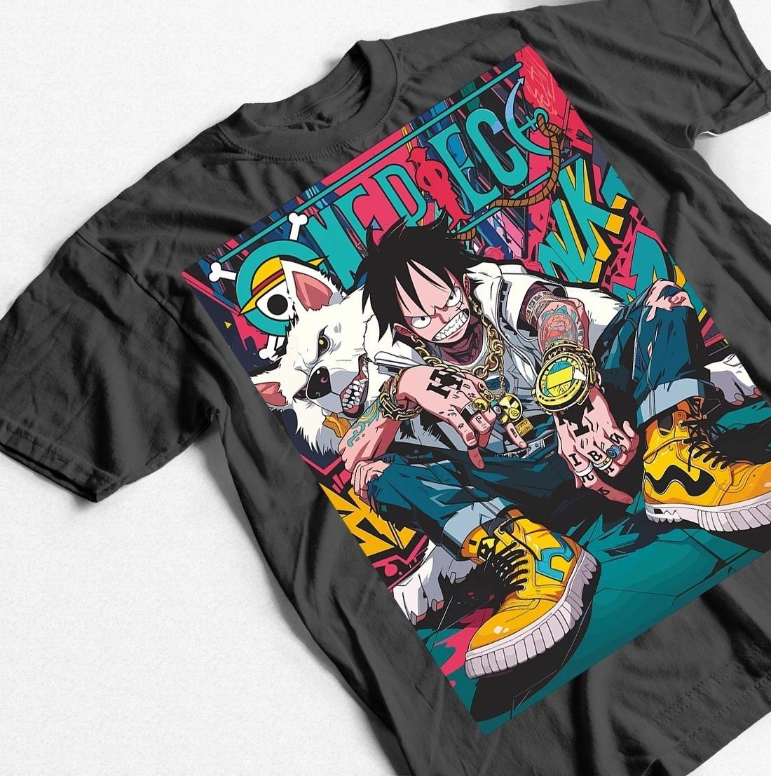 Wolf Anime and Manga Tee, Unisex Shirt for Anime Fans, Japanese Cartoon Graphic 2XL