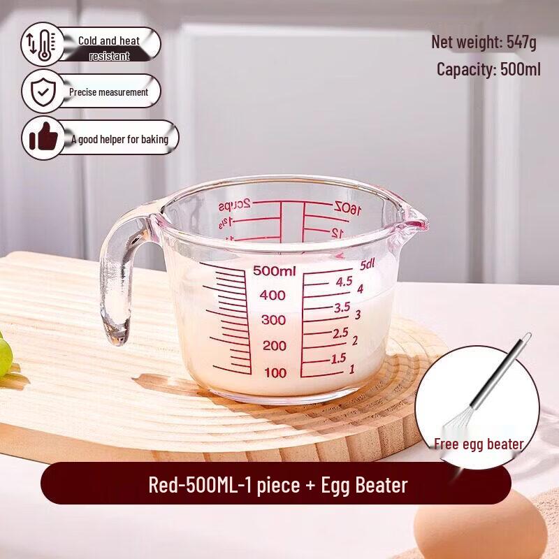 ZISIZ Glass Measuring Cup with Scale