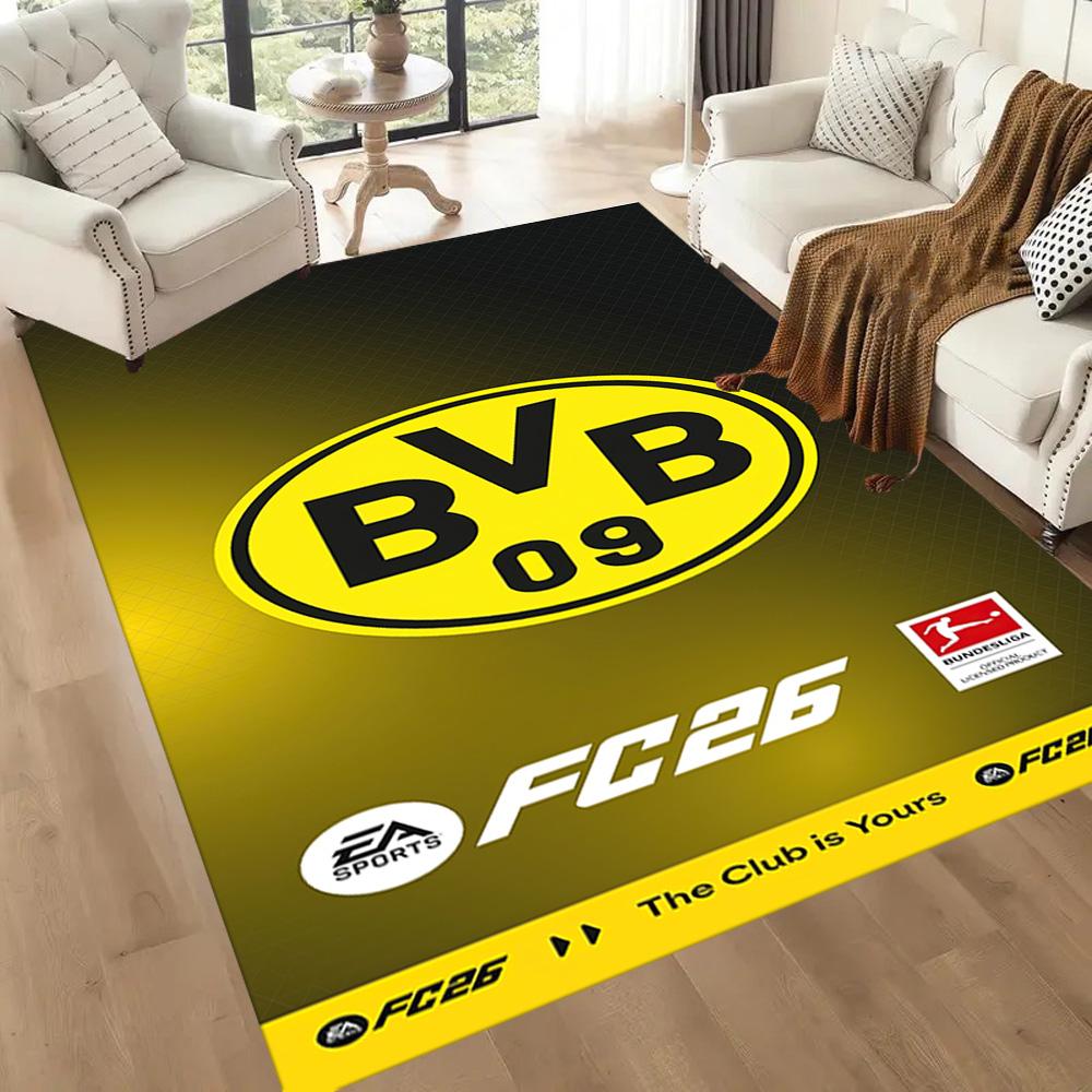 Borussia Dortmund Floor Rug Office Rug Design For Outdoor Kitchen Hallway Dining Room Antislip Carpet Office Home Decor Wedding Party Gift