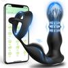 Erkek İtici Vibratör Prostat Masaj Aleti APP Kontrollü Vibratör Erkekler İçin Gecikmiş Boşalma Mantar Halkası Anal Fiş Seks Oyuncağı Yetişkin İçin