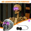 Ochi LED Strălucitori de Halloween Cu Temporizator Iluminați Ochi DIY Pentru Schelete Dovleci Măști Pietre de Mormânt Decorațiuni Horror de Interior Exterior