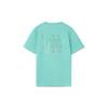 Li Ning T Shirts Men's Green Crew Neck Moderate Straight Fit AHSR851-4
