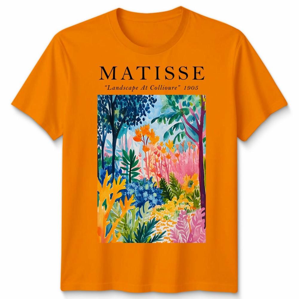 Henri Matisse Unisex T-Shirt Landschaft bei Collioure Kunst Meme Lustiger Stil Geschenk