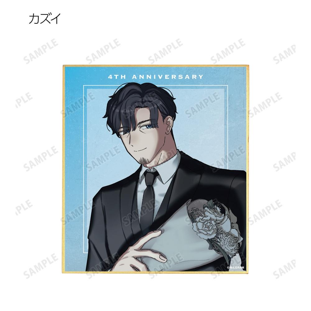 Null Milgram Newly Drawn 4th Anniversary Ver. Trading  Mini Shikishi 1box 11p