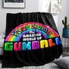 1PC Cartoon Characters Collage Custom Name Patterned Flannel Blanket Suitable For All Seasons For Home Decor Warmth And Comfort Gifts Holiday Present