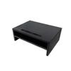 Phoenix Technologies - Phoenix Wooden Laptop Monitor Table Riser Support Various Positions Up To 2 Screens Cable Organizer Black