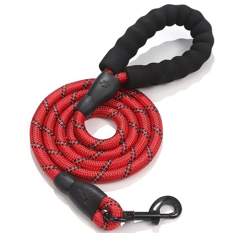 Nylon Dog Leash Chain Reflective Design Dog Collar Durable and Sturdy Puppy Harness Soft Pets Supplies Dogs Accessories