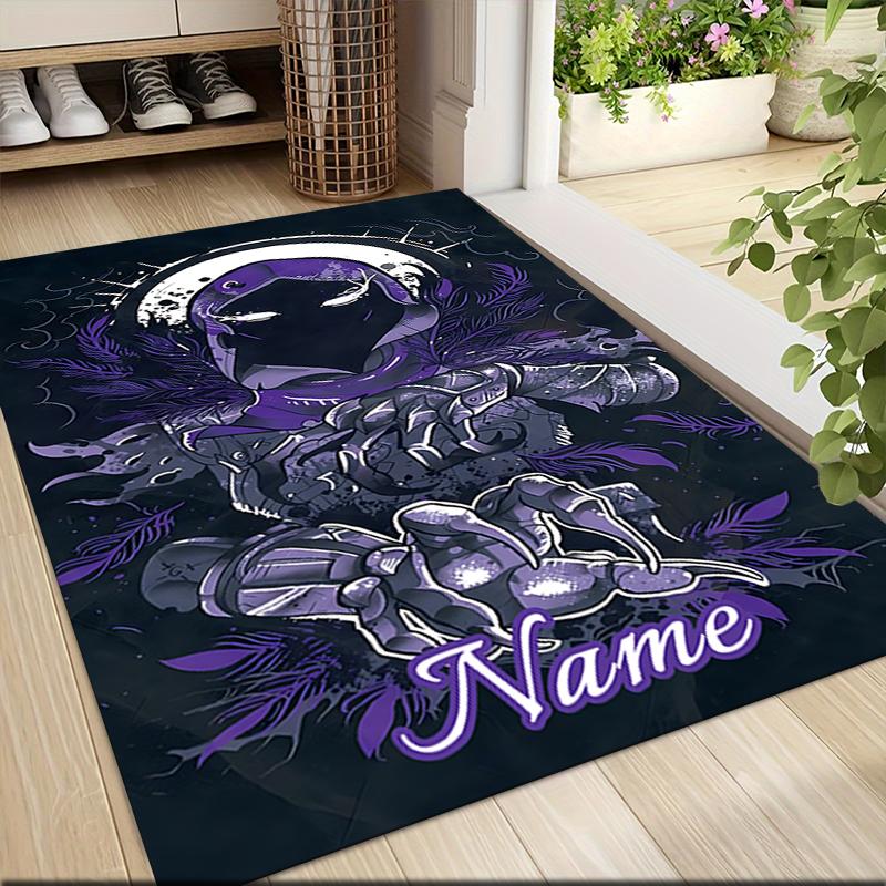 Custom Name "Shadow Warrior Emblem" Carpet Rug Customizable Soft Washable Anti-Slip Home Living Room Sofa Mats Personalized Rug. 0909155