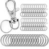 100Pcs Flexible Key Chain Clip 360 Degree Rotating Rotating Key Chain  Keychain Accessories