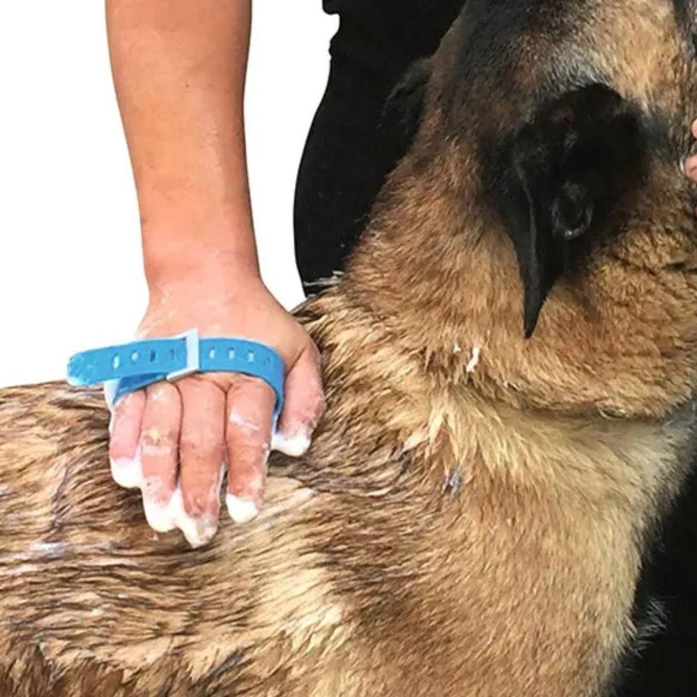 Silicone Material Pet Bathing Gadget Shower Head Design Silicone Massage Shower Head  Dog Bathing