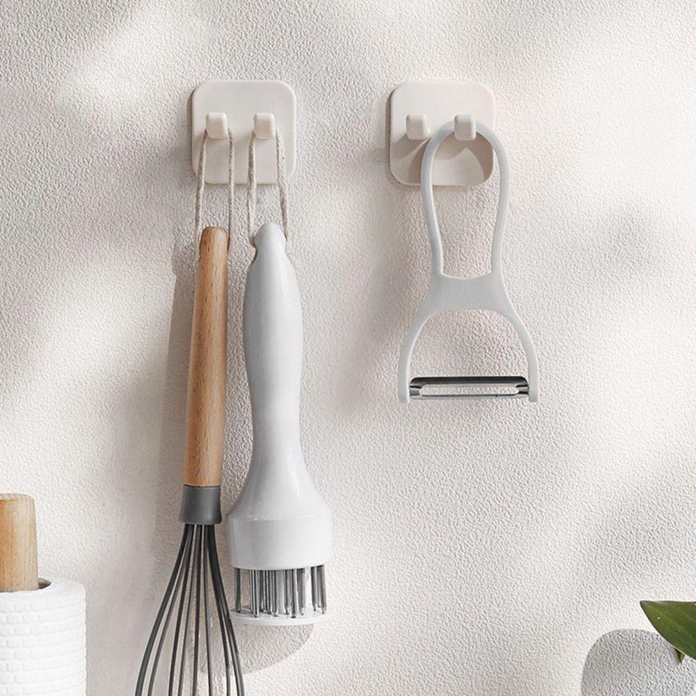 Punch-free Power Plug Hook Plastic Shaver Rack Multipurpose Power Cord Storage Rack  Home