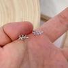 S925 Sterling Silver Minimalist Leaf Earrings for Women - Elegant Design