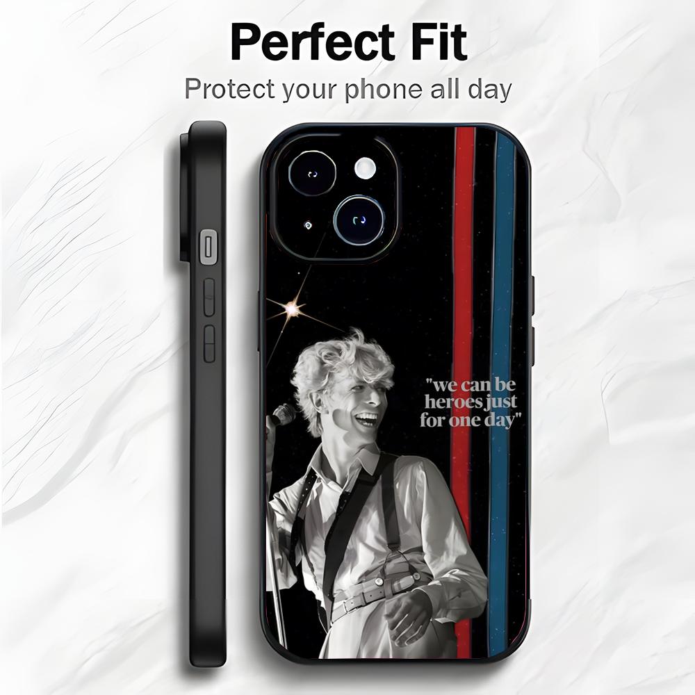 Iconic Legendary Singer D-David Bowie Phone Case Phone Case Soft Packaging Lightweight For iPhone17 16 15 14 13ProMax