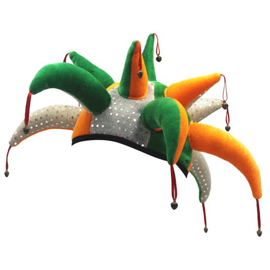 

Унисекс Пасхальная шляпа с щупальцами колокольчик с блестящими пайетками Забавный цветной блок для вечеринки Косплей Шляпа клоуна для мужчин и женщин аксессуар для костюма