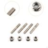 4x Motorcycle Exhaust Screws Nuts Spare Parts Replacement for Evolution