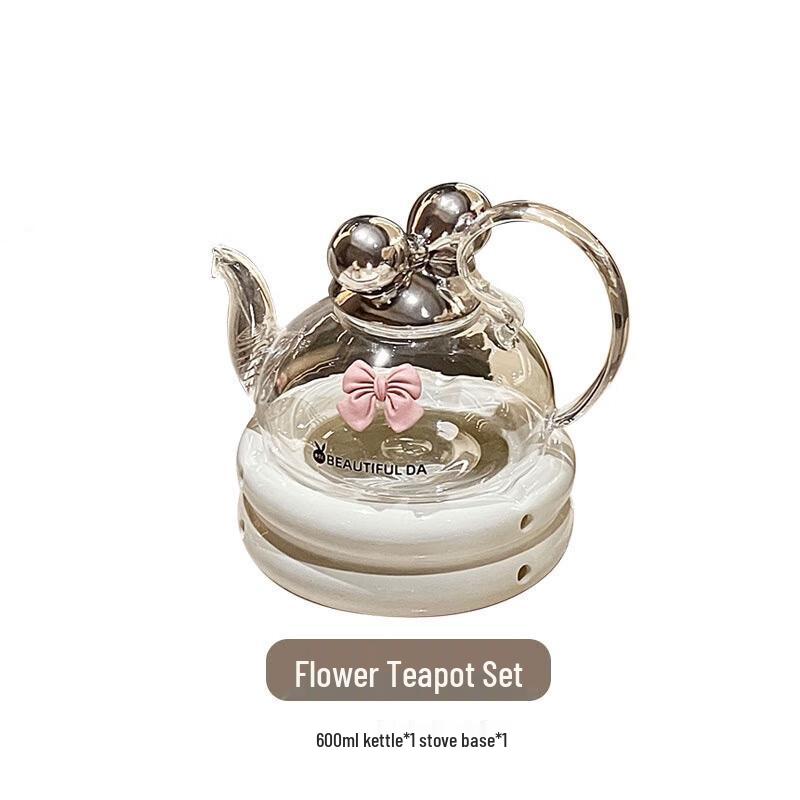 Qianxing Ceramic Flower Teapot Set