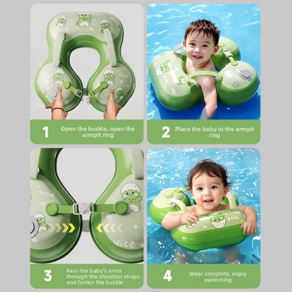 PVC Swimming Arm Floaties Cute Dinosaur Inflatable Swim Floaties Kids Swim Floaties for Beginners