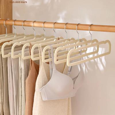10/20/30Pcs Flocking Trouser Rack Trouser Hanger Household No Trace Anti-slip Drying Trouser Rack