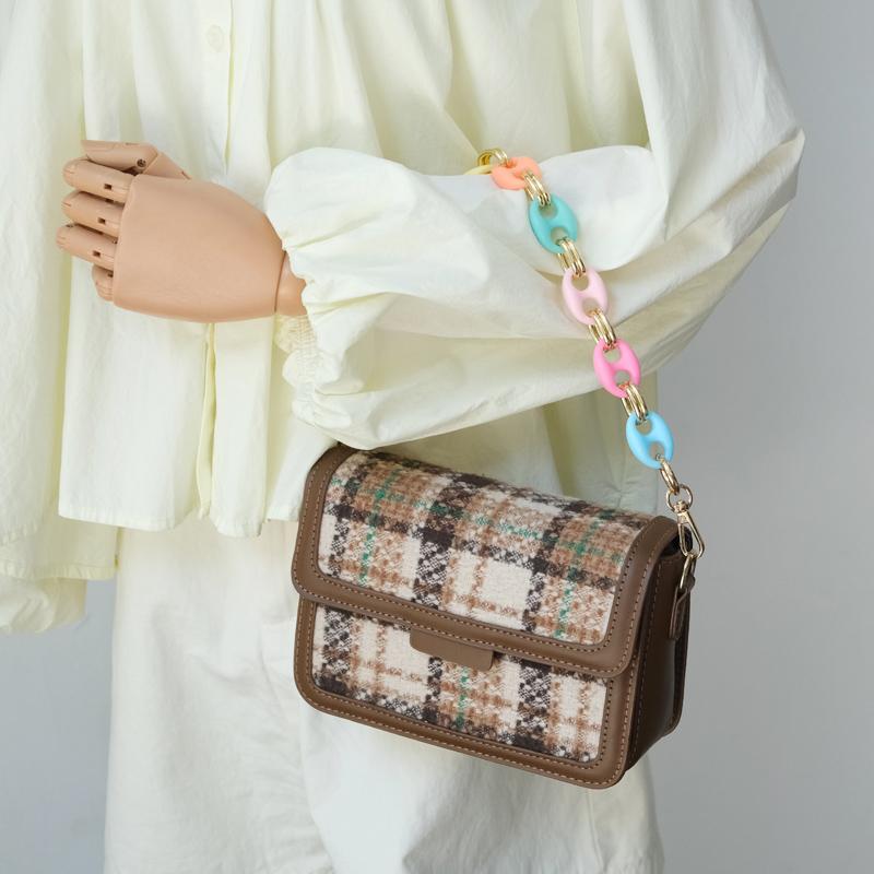 New Fashion Woman Bag Accessory Detachable Candy Acrylic Chain Cute Acrylic Luxury Strap Women Elegant Bag Shoulder Handle Chain