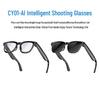 AI Smart Glasses with 800W Camera, Anti-shake, Photo Translation, Call Recording, Voice Assistant - Model CY01-01