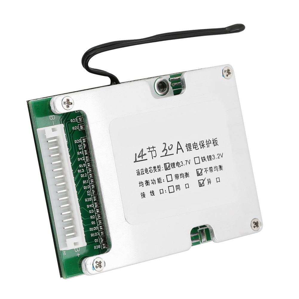 14S 30A Lithium Battery Protection Board 3.7V Li Ion Cell BMS PCB Board